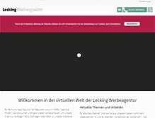 Tablet Screenshot of lecking-werbeagentur.de
